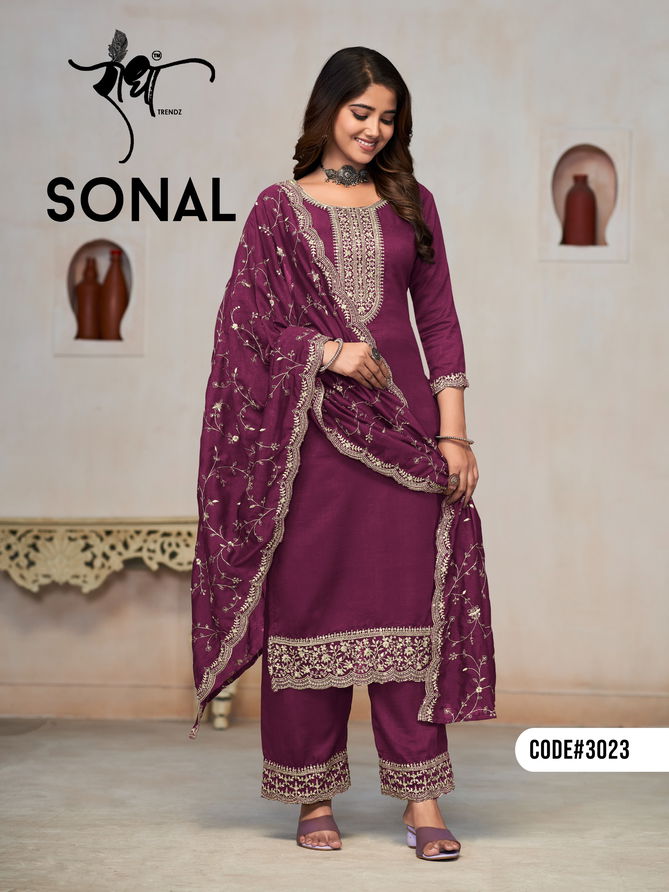 Sonal By Radha Embroidered Salwar Suit Wholesale Market In Surat
